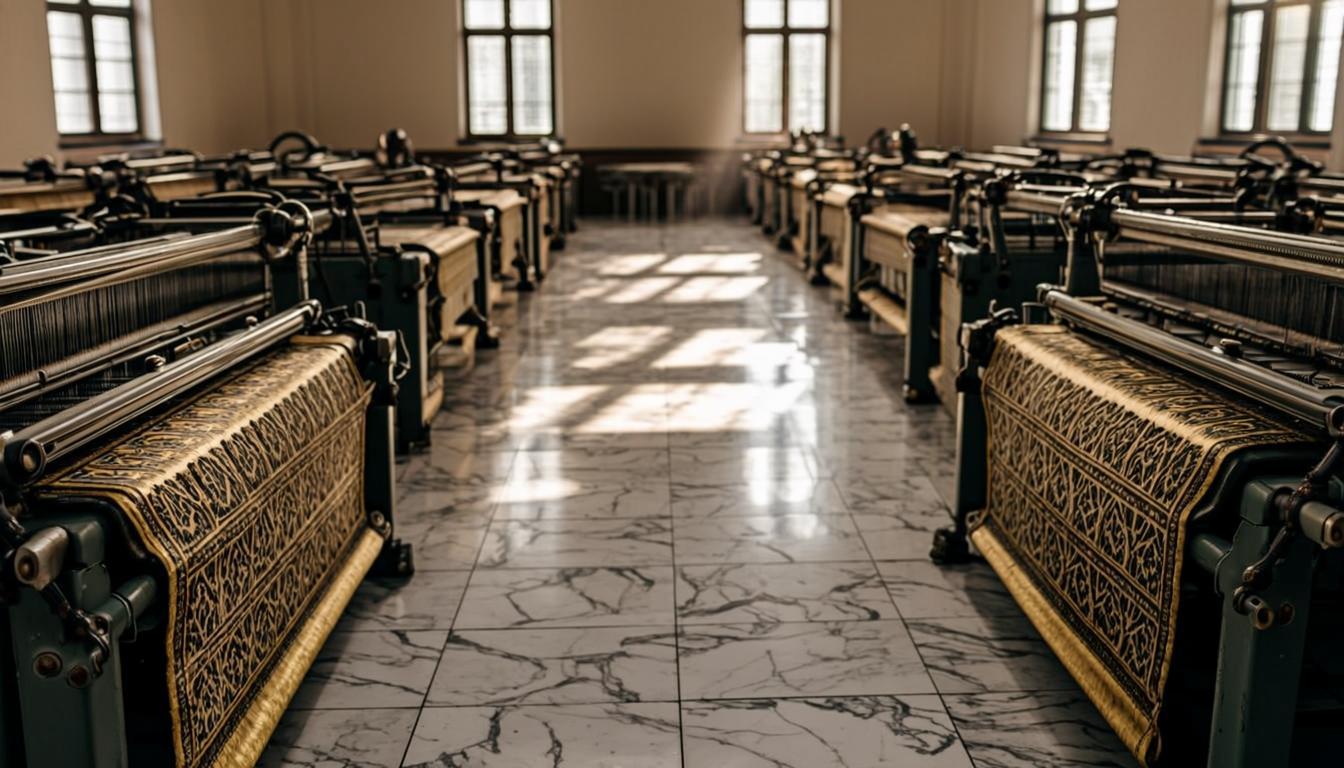Salle de tissage jacquard